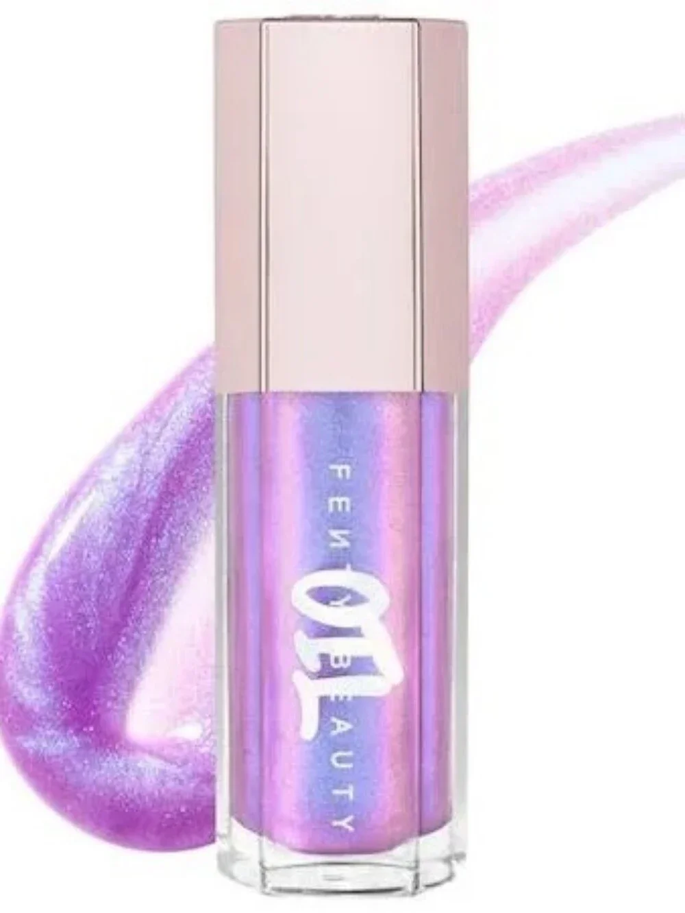 Fenty Beauty Iridescent Purple-Pink Sparkle Lip Gloss Miss Jellyfish